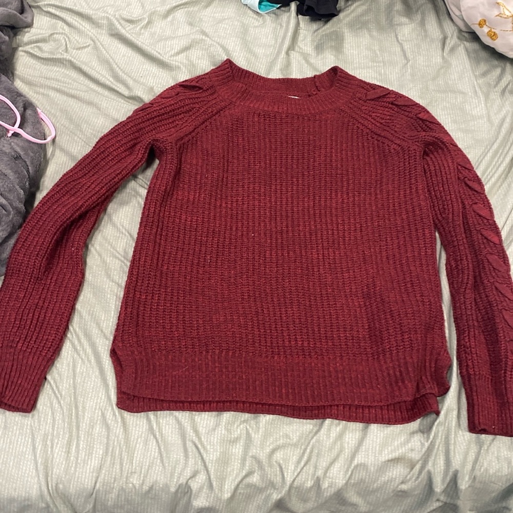 Burgundy sweater